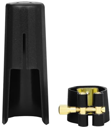 Puthernm Saxophonmundstück für Klarinette, Tonabnehmer aus Metall für Klarinette, Zubehör für Blasinstrumente, Tenorsaxophon