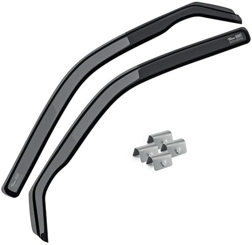 MOTOS Windabweiser Regenabweiser für VW Caddy III 2004-2020 Ästhetisches Design, Langlebig & Robust, Leichte Installation, Energieeinsparung durch Belüftung, Verringerung von Lärm und Luftturbulenzen