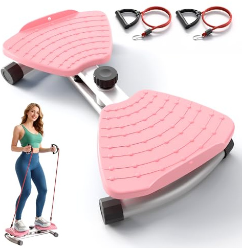 RYGEO Ab Machine, Waist Twister Exercise Machine & Abdominal Twister Board – 380LBS Capacity, 20dB Ultra-Quiet, Non-Slip Home Gym Equipment for Core & Stomach Workout