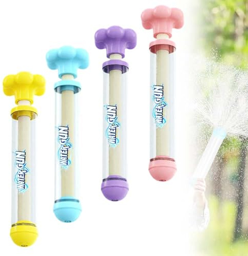 4 Stück Feuerwerks Wasserpistole, 2026 Neu Wasserspritze Kinder Outdoor, Romantisches Feuerwerk Wasserpistole für Jungen, Mädchen, Kinder, Strand, Schwimmbad, Sommer (4PCS)