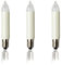 hellum Ersatzbirnen für Lichterbogen, 3 Stück 16V 3W klein-Schaftkerzen für Schwibbogen, für Ersatz-Kerzen Lichterketten innen und außen mit 15+16 Brennstellen, ø10mm E10/ 16V/ 3W/ 22Lumen 934038
