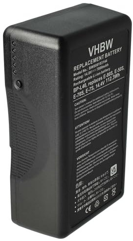 vhbw 1x Akku kompatibel mit Blackmagic Mini 4K, URSA Mini Pro Videokamera Camcorder (7800 mAh, 14,4 V, Li-Ion)