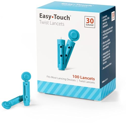 EasyTouch Twist Lancets - 30 G, (100 per Box)