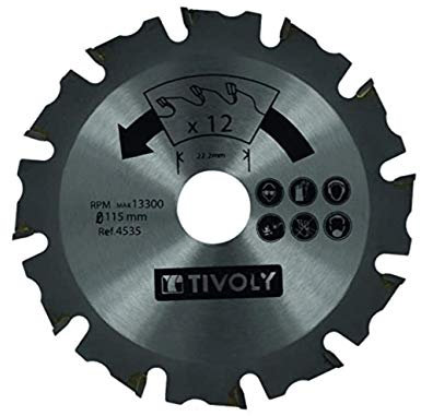 tivoly XT50512004535 Blade Circular Saw Blade Angle Grinder 115 mm