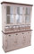 Landhausmöbel -Schrankwand Marseille Buffet Holz Glas 8 Schubladen Vintage Look Creme weiÃŸ