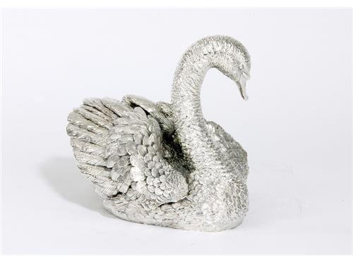 JB Silverware Silver Hallmarked Filled Model Swan