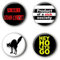 4 Punk Buttons Punkrock Buttonset Anstecker Pins Ansteckbuttons #4 (2,5cm)