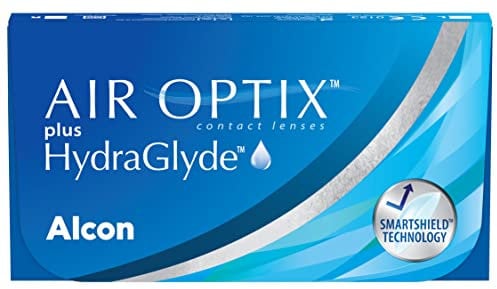 Air Optix plus HydraGlyde Monatslinsen weich | 6 Stück | BC 8.6 mm | DIA 14.2 mm | -05.25 Dioptrien