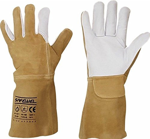 Premium Leather TIG Welders Welding Gardening Gardeners Gloves Gauntlet