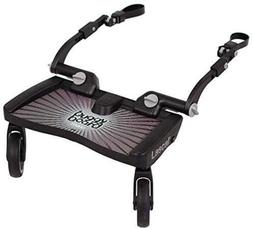Lascal BB12077 Buggyboard Trittbrett Maxi Grau Universal für Kinderwagen und Buggywagen