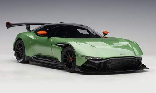 ASTON MARTIN Vulcan, metallic-hellgrün/Carbon, 2015, Modellauto, Fertigmodell, AUTOart 1:18