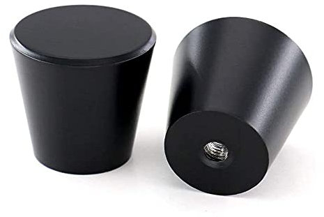 goldenwarm 15 Stück Schubladenknopf Schrankknöpfe Vintage Möbelgriffe Schwarz Knöpfe Kommode Griffe für Küchenschränke Möbelknöpfe Vintage Küchengriffe Schwarz