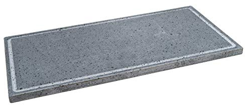 Lava Grill L BISTECCHIERA Pietra LAVICA ETNEA Piastra LEVIGATA 60x30 cm per Forno E Barbecue Cottura Carne, Pesce, Verdura E Pizza Etna Stone & Design (L)