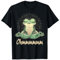 Süße Frosch Geschenke Yoga Frosch Meditation Humor T-Shirt, Unisex-Erwachsene, Schwarz, S, Kurzarm