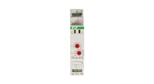 Zeitrelais 1P 10A 0.1sek-576h 230V AC verzögert Auslösung PCA-512 f&f 5908312595434
