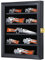 Jinchuan Knife Display Case - Pocket Knife Stand for Collections - Military Folding Knife Shadow Box Wall Cabinet with Uv Protection Acrylic Lockable,Small Black