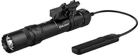 OLIGHT Odin GL M Linterna Táctica con Haz Verde 1500 Lúmenes 215M 4 Modos de Iluminación para Caza Compatible con Rieles M-LOK Utilizada para Actividades Deportivas