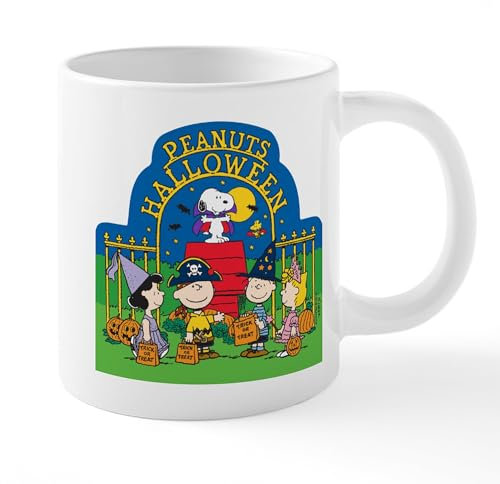 CafePress The Peanuts Gang Halloween Mugs 20 oz Ceramic Mega Mug