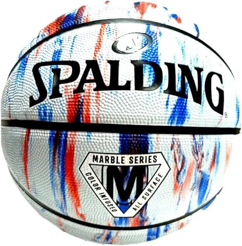 Spalding Marble Ball 84399Z, Unisex basketballs, White, 7 EU