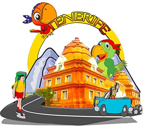 Spain Tenerife Magnet Fridge Magnet Wooden 3D Landmarks Travel Collectible Souvenirs Decoration Handmade -102