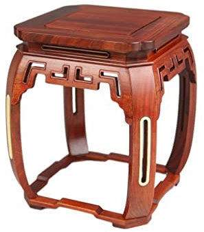 Pflanzenständer, Garten-Blumentopf-Riser Quadratische kleine Blumenständer Bonsai Antique Steinschmuck Basis Vase Porzellan hohe Fußbasisregal Blumentopfhalter für den Eingangsbereich des Wohnz