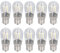 Qcwwy LED E12 Birne, 10 StüCk 1,5 W 220 V Warmweiß GlüHbirne Silikon Deckenlampe Birne FüR Kronleuchter Deckenlampen Schranklampen Wandlampen