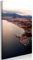 decomonkey Bilder Landschaft 80x120 cm 1 Teilig Leinwandbilder Bild auf Leinwand Vlies Wandbild Kunstdruck Wanddeko Wand Wohnzimmer Wanddekoration Deko Städt Meer Berge Horziont