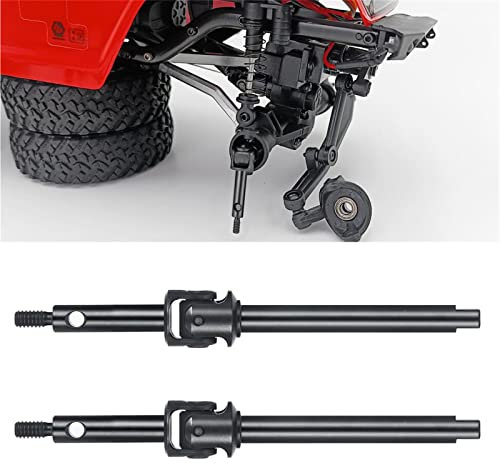 Runup Vordere Stahl Lenkung CVD Drive Shafts für 1/24 RC Crawler Axial SCX24 Riegel Wrangler Gladiator Bronco Upgrade