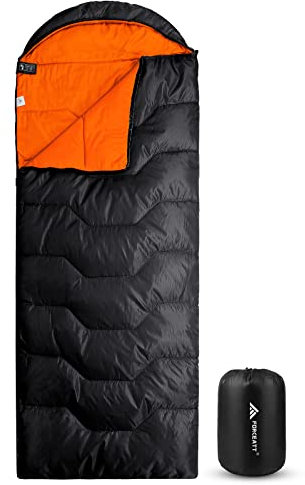 MLXEU Forceatt Schlafsack 3~4 Jahreszeiten, -5°C Flanell und 20°C Polyester Schlafsack für Erwachsene, wasserdichte Schlafsack Winter Warm Perfekt für Camping, Indoor, Outdoor und Kaltes Wetter.