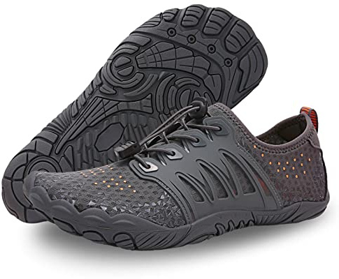 Chaussures de Courir pour Plage, Plongée, Surf Rock - Snorkeling et Yoga - Pantoufles Pieds Nus avec Semelle Neopre éponge pour Hommes et Femmes
