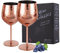 IRONABLE Rotweinglas,stilvolles und elegantes Edelstahlglas,530 ml,2 Stück(Rose)