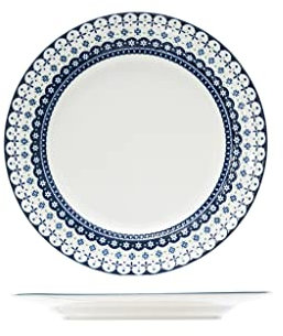 Cosy & Trendy Assiette plate en porcelaine HYGGE-D27Cm-Lot de 4