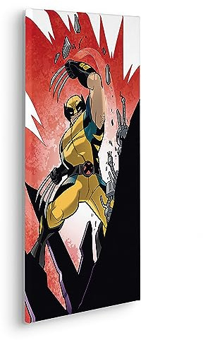 Komar Komar Keilrahmenbild - X-Men Wolverine Slit - Größe 30 x 60 cm - Kinderzimmerbild, Wandbild, Kinderzimmer