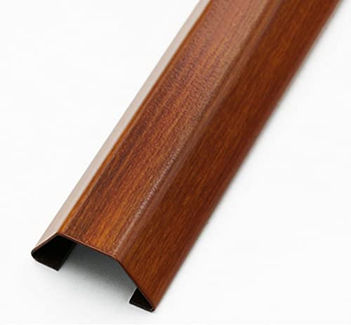 LOHXA Cord Covers for Wires on Floor, Durable Wall Cable Hider Concealer/Wires Management Kit with Adhesive Backing, Waterproof Metal Trunking Brown/C 1.5M/5Ft/Holds 16 Wires