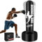 JUOIFIP Boxsack Erwachsene 69'' Schwerer Sack mit Ständer Aufblasbare Boxsack Stehend Freistehende Kickboxsäcke Ausrüstung für das Training MMA Muay Thai Fitness zu verwenden