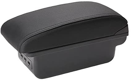 TULSIE Auto-Armlehnenbox Ablagefach Für VW Für Polo Mk5 6R Für Vento 2012-2018 Dual-Layer-Multifunktions-Handlaufkoffer Aufbewahrungsbox für die Mittelkonsole (Color : B)