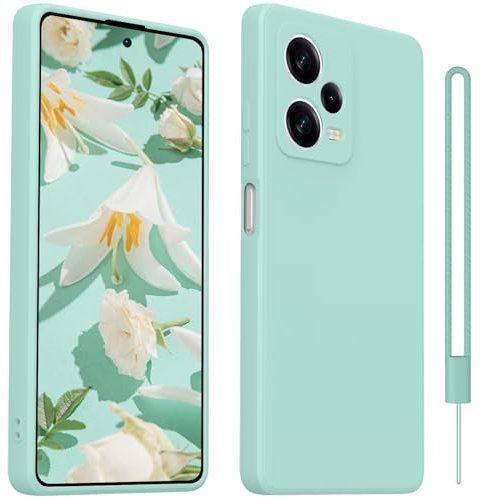 HGH Hülle kompatibel mit Xiaomi Redmi Note 12 Pro 5G Hülle, Ultradünnes Weiches Anti-Kratzt Schutzhülle - Hellgrün