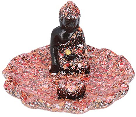 Topyond Estatua De Buda De Resina del Sudeste Asiático, Estatuilla Decorativa De Buda Tailandés, Fuente De Incienso De Resina, Perfecta para Regalo Y Decoración del Hogar