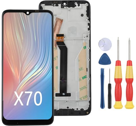 SiuVorZhi Pantalla LCD compatible con Cubot X70 LCD Display Touch Screen Assembly Piezas de repuesto con herramientas