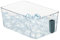 Ice Container For Freezer Ice Bin For Freezer Bpa Free Food Grade Ice Cube Bin Transparent Freezer Organizer Bins With Handle Ice Container For Kitchen