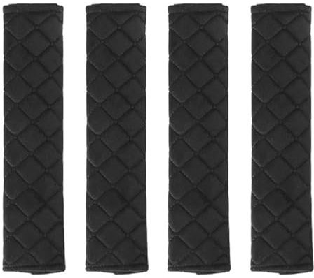 WMUVAZA Voiture Ceinture de Sécurité, 4 pièces Auto Confort Pads, Voiture Protège Ceinture de Sécurité Coussin Ceinture Siege Auto Confort Pads Voyage, Rembourrage Ceinture SéCurité pour Protège