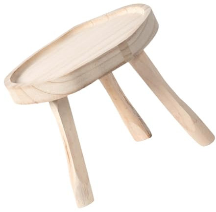 PAMINGONO Blumentopfständer Aus Massivholz Links Zimmerpflanzen Deko Regalhalterung Blumenkübel Blumenständer Hocker Für Gartenpflanzen Pflanzenständer Drinnen Pflanzenhalter Paulownia