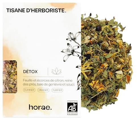 Horae Tisane Détox Bio Vrac Citron Reine des Prés Fabriqué en France