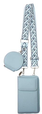 Handytasche – Crossbodyy-Taschen für Damen, Geldbörsen für Damen, Umhängetasche, PU-Leder-Telefontasche, Handytasche, Handytasche, Handytaschen für Handy, Karten, Bargeld, blau, Refer to description