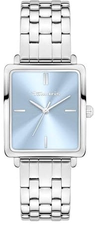 Tamaris Damen Analog Quarz Uhr mit Edelstahl Armband TT-0187-MQ