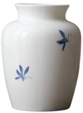 GSZCCZS Mini chinesische Keramik-Blumenvase, Knospe, für Heimbüro, Dekoration, Tischvasen, Bücherregal-Ornamente, Flaschen, Blaue Orchidee für Wohnzimmer, Tisch, Zuhause, Büro, Hochzeit, Geschenk