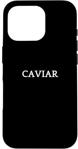 Abbigliamento CAVIAR English Word Custodia per iPhone 16 Pro