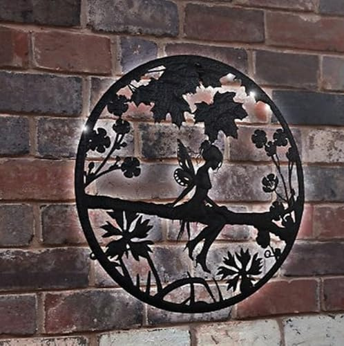 Garden Greatness - Solar Fairy Wall Art Garden Light, Wall Fence Light, Bright Garden