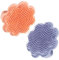 CHICAMPERA 2Pcs Soft Silicone Bath Brush Gentle Shampoo Brush for Cradle Cap Removal Ergonomic Lion Design Newborn Scalp Massager for Stress Bath