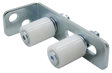 DOJA Barcelona Guía de Piso Granero Fácil de Instalar y Ajustar - Material Robusto con Medidas Exactas - Sistema Carril para Guia Puerta Corredera Ajustable - Fijación Inferior Estable sobre Suelo